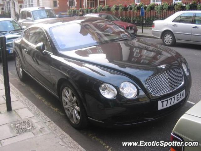 Bentley Continental spotted in London, United Kingdom