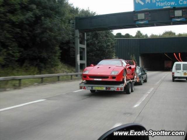 Ferrari F40 spotted in London, United Kingdom