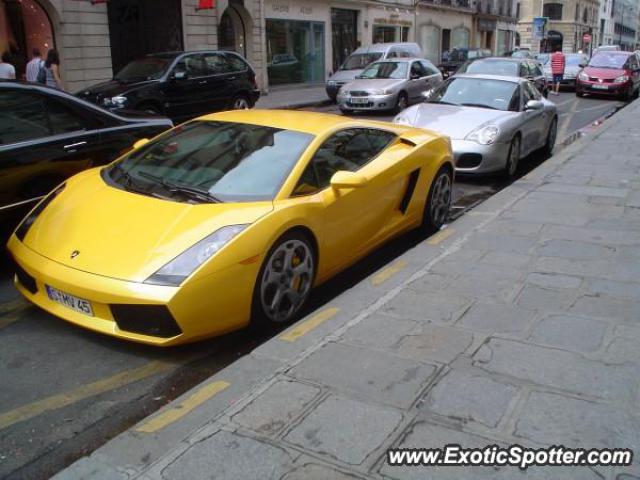 Lamborghini Gallardo spotted in Paris, France