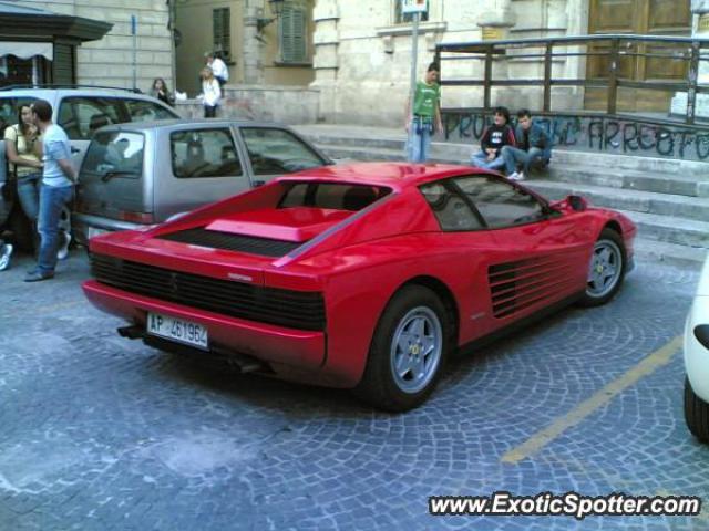 Ferrari Testarossa spotted in Ascoli Piceno, Italy