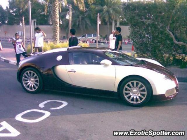 Bugatti Veyron spotted in Dubai, United Arab Emirates