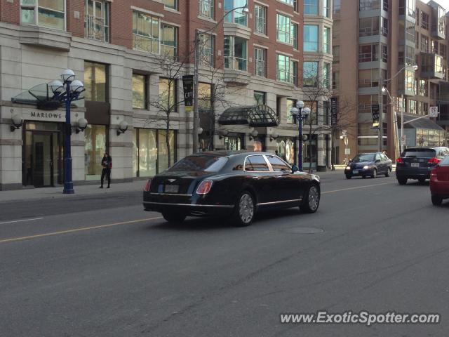 Bentley Mulsanne spotted in Toronto, Canada