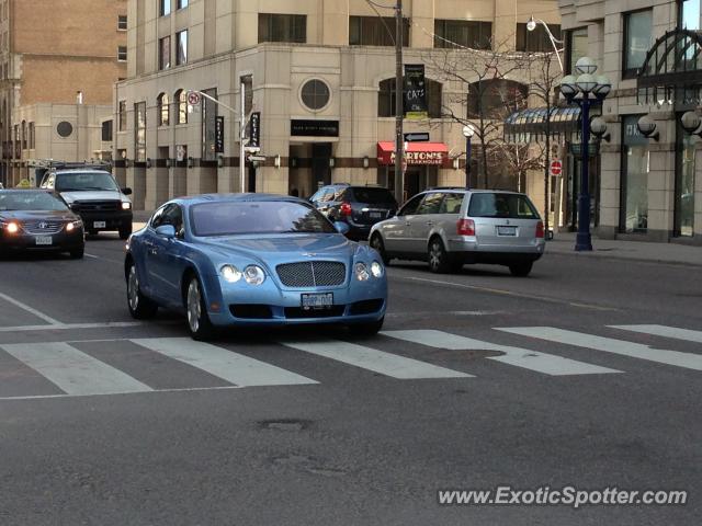 Bentley Continental spotted in Toronto, Canada