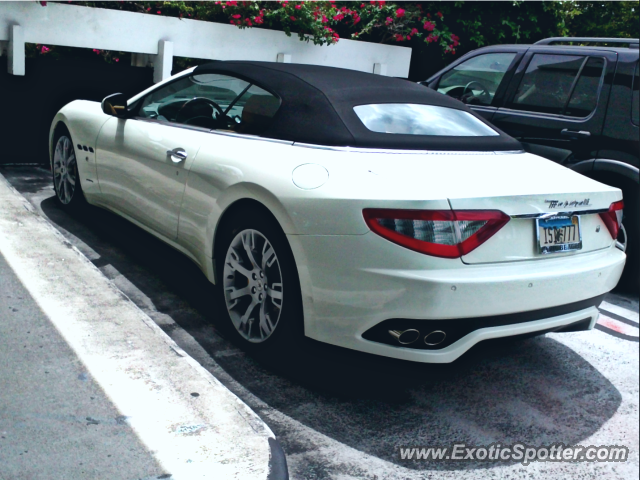 Maserati GranCabrio spotted in Miami Beach, Florida