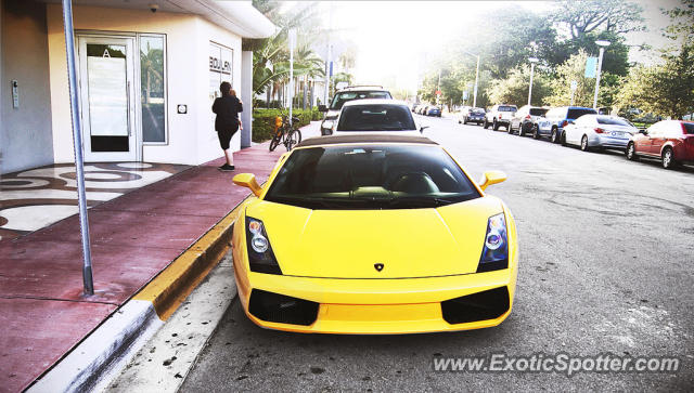 Lamborghini Gallardo spotted in Miami, Florida