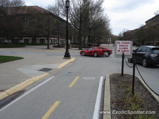 Ferrari Testarossa spotted in West Lafayette, Indiana