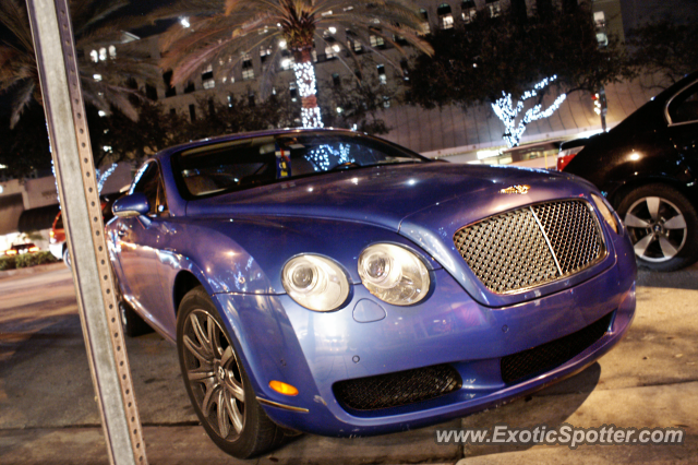 Bentley Continental spotted in Coral Gables, Florida