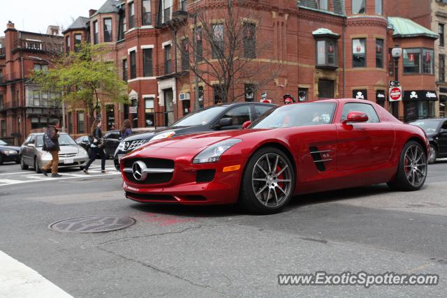 Mercedes SLS AMG spotted in Boston, Massachusetts