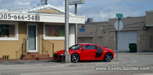 Audi R8 spotted in Coral Gables, Florida