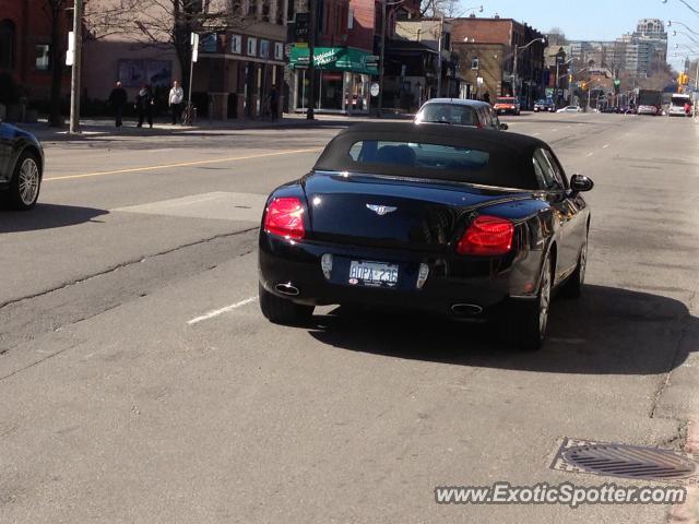 Bentley Continental spotted in Toronto, Canada