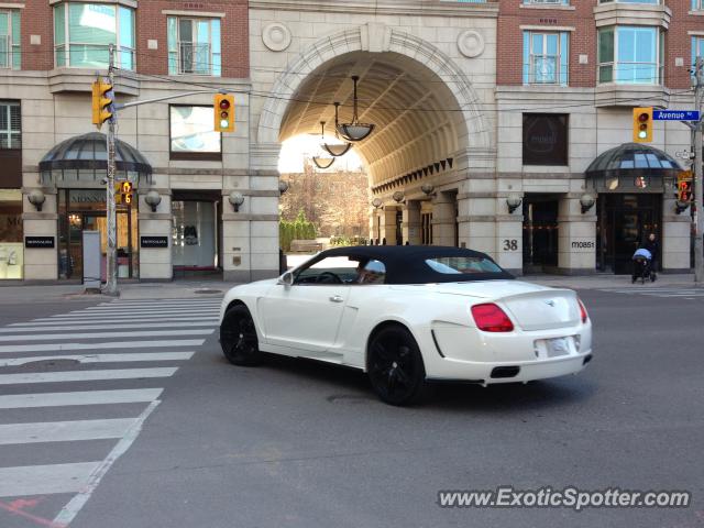 Bentley Continental spotted in Toronto, Canada