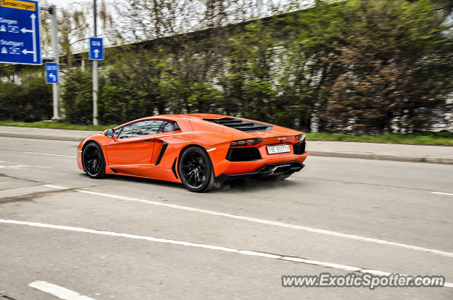 Lamborghini Aventador spotted in Boeblingen, Germany