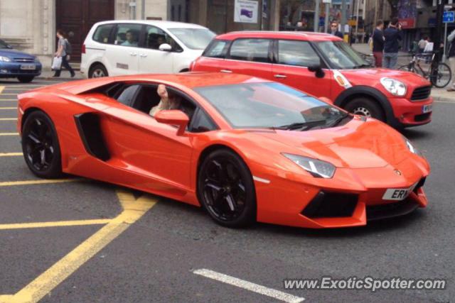 Lamborghini Aventador spotted in Bristol, United Kingdom