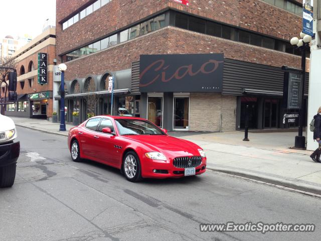 Maserati Quattroporte spotted in Toronto, Canada