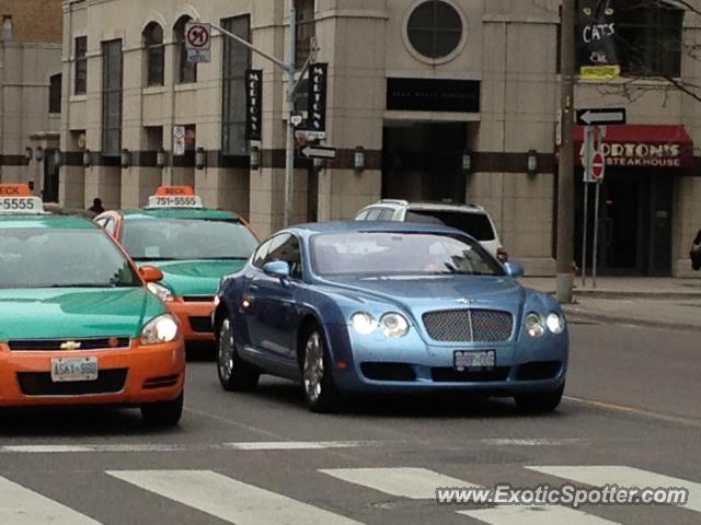 Bentley Continental spotted in Toronto, Canada