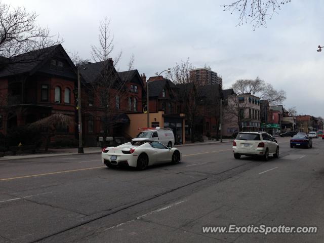 Ferrari 458 Italia spotted in Toronto, Canada