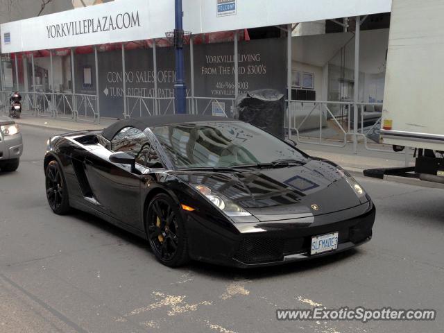 Lamborghini Gallardo spotted in Toronto, Canada