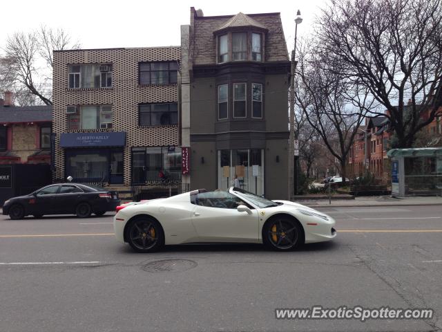 Ferrari 458 Italia spotted in Toronto, Canada