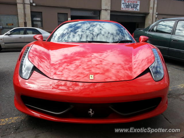 Ferrari 458 Italia spotted in DURBAN, South Africa