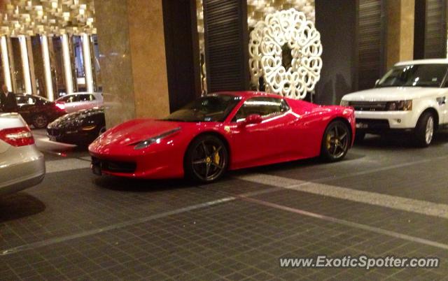 Ferrari 458 Italia spotted in Melbourne, Australia