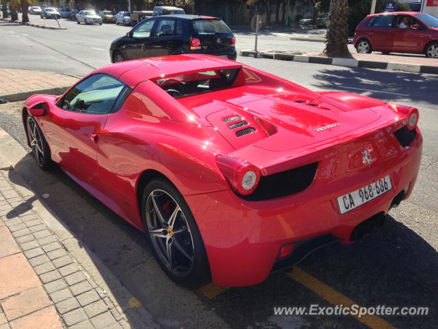 Ferrari 458 Italia spotted in Cape Town, South Africa