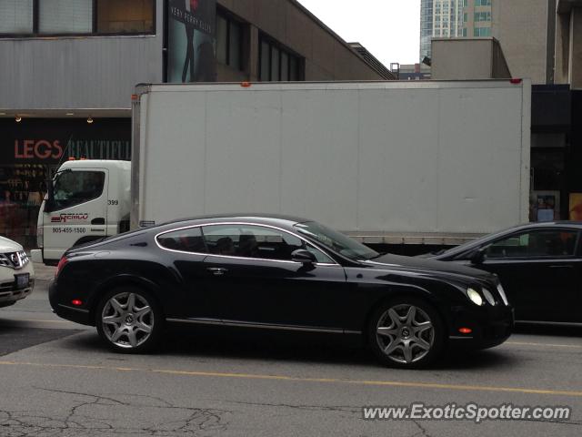 Bentley Continental spotted in Toronto, Canada