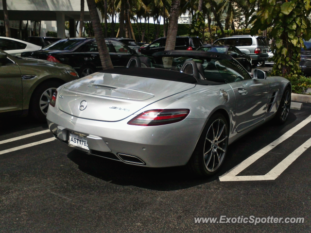 Mercedes SLS AMG spotted in Miami Beach, Florida