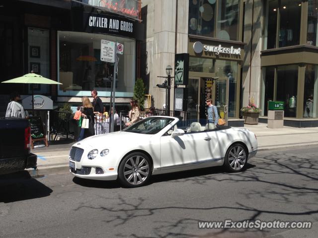 Bentley Continental spotted in Toronto, Canada