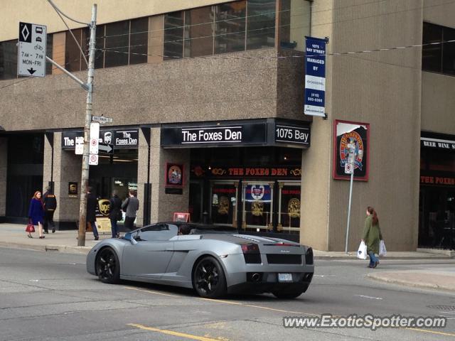 Lamborghini Gallardo spotted in Toronto, Canada