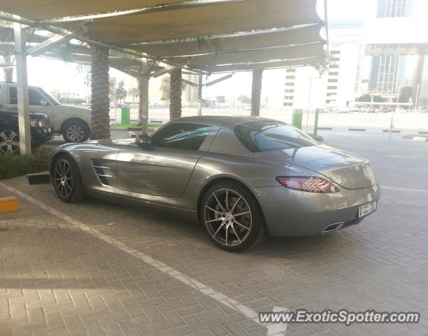 Mercedes SLS AMG spotted in Dubai, United Arab Emirates