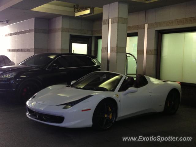 Ferrari 458 Italia spotted in Toronto, Canada