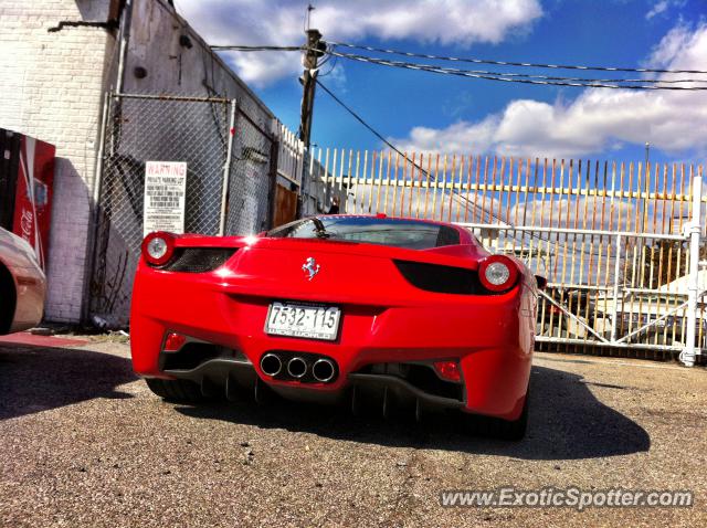 Ferrari 458 Italia spotted in Brooklyn, New York