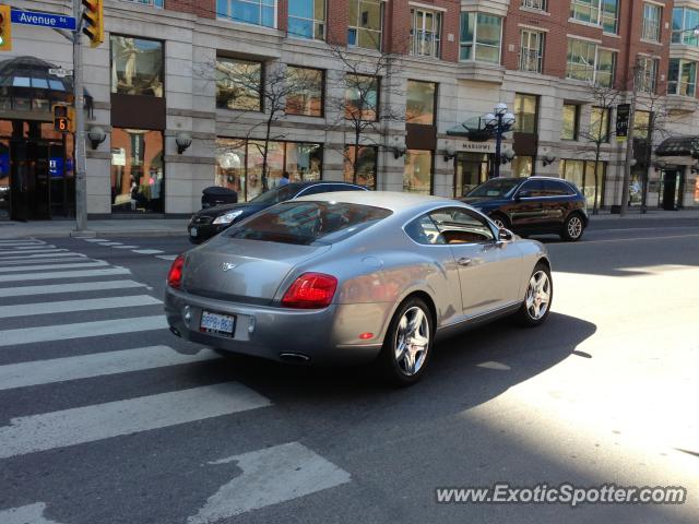 Bentley Continental spotted in Toronto, Canada