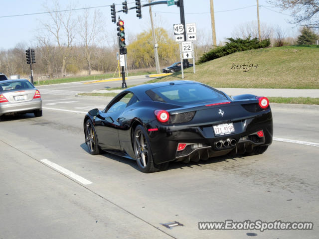 Ferrari 458 Italia spotted in Lincolnshire, Illinois