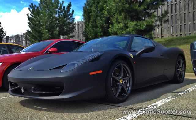 Ferrari 458 Italia spotted in Bolingbrook, Illinois