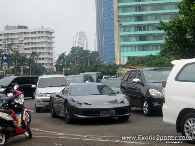 Ferrari 458 Italia spotted in Jakarta, Indonesia