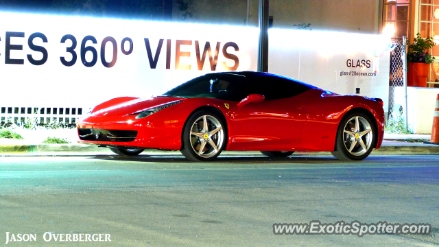 Ferrari 458 Italia spotted in South Beach, Florida