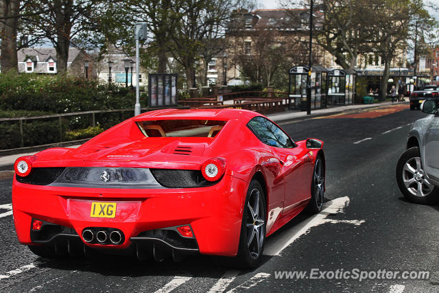 Ferrari 458 Italia spotted in Harrogate, United Kingdom