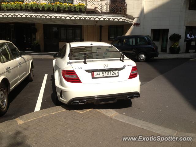 Mercedes C63 AMG Black Series spotted in London, United Kingdom