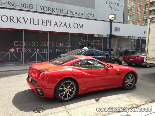 Ferrari California spotted in Toronto, Canada