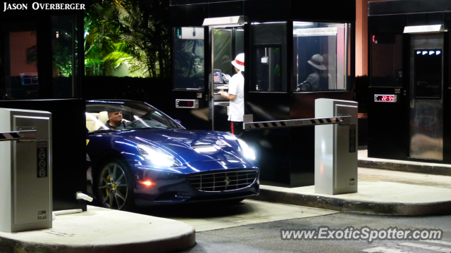 Ferrari California spotted in Bal Harbour, Florida