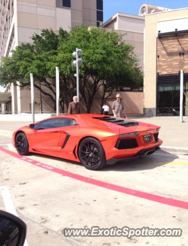 Lamborghini Aventador spotted in Dallas, Texas