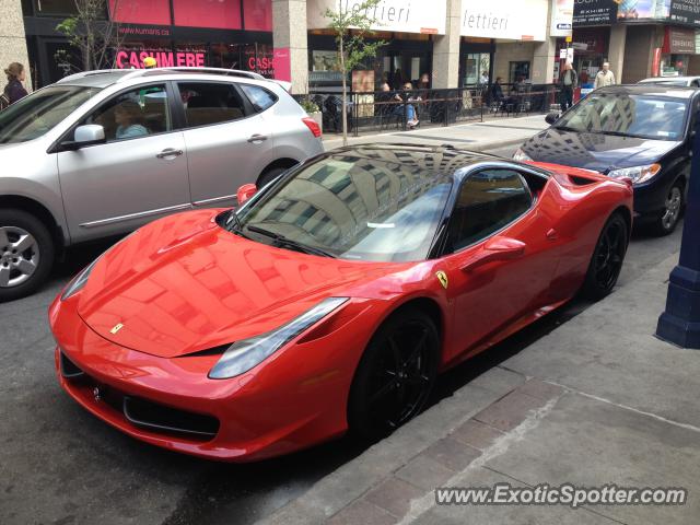 Ferrari 458 Italia spotted in Toronto, Canada