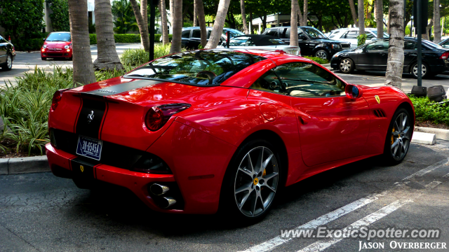 Ferrari California spotted in Bal Harbour, Florida