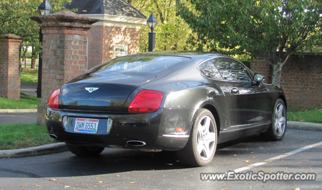 Bentley Continental spotted in New Albany, Ohio