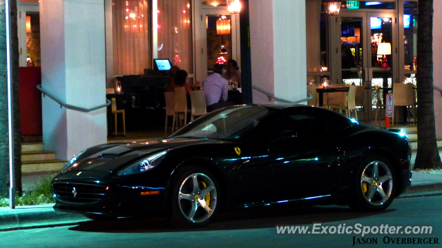 Ferrari California spotted in South Beach, Florida