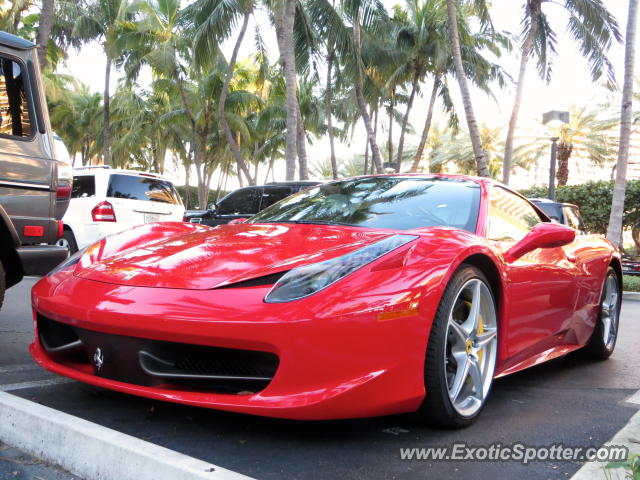 Ferrari 458 Italia spotted in Miami, Florida