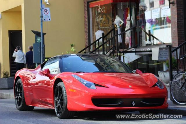 Ferrari 458 Italia spotted in Toronto, Canada