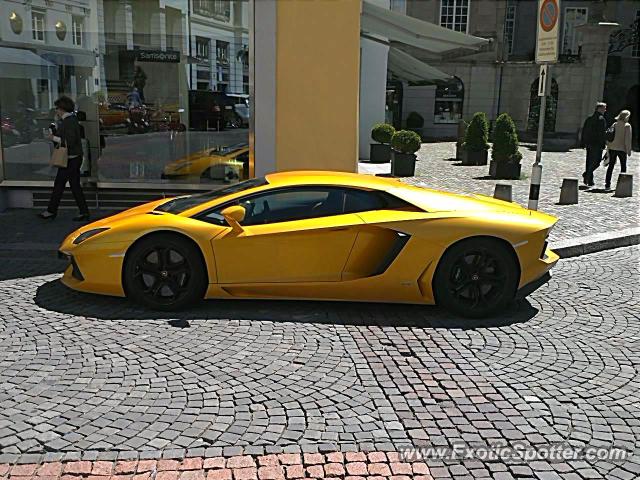 Lamborghini Aventador spotted in Zurich, Switzerland