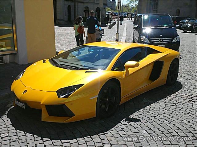 Lamborghini Aventador spotted in Zurich, Switzerland